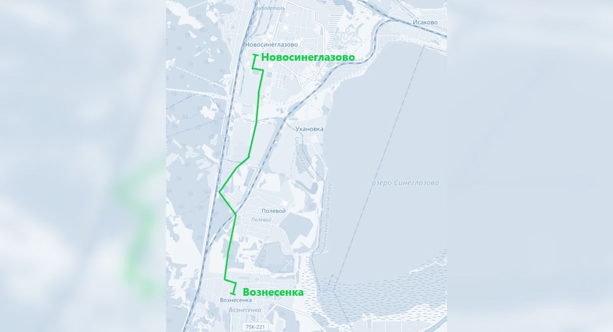 П новосинеглазово челябинск карта